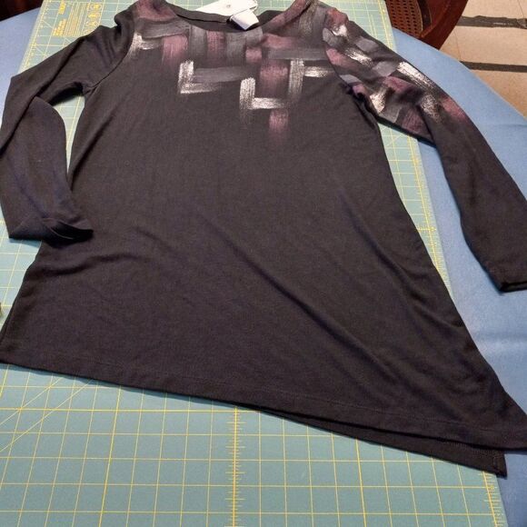 NWT Dolcezza Womens XL Long Sleeve Asymmetrical Sweater - Picture 9 of 9